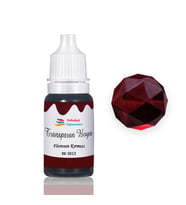 Epoksi Reçine Transparan Boya Pigment Şeffaf Epoksi Boyası 20 ML  Floresan Kırmızı - 5013