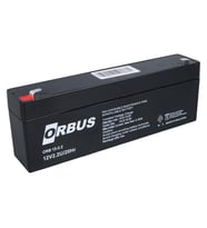 Orbus 12 Volt - 2.2 Amper Yatık Uzun Akü (178x34x60Mm)