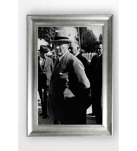 Gümüş Çerçeveli Atatürk Tablo cv709