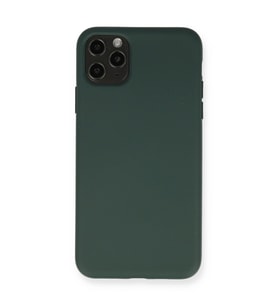 İphone 11 Kılıf Nano İçi Kadife - Koyu Yeşil