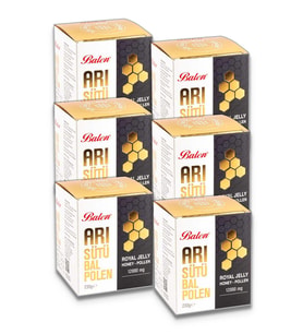Balen Arı Sütü Bal Polen Süper Doz (12000 mg) 230 gr 6 Adet