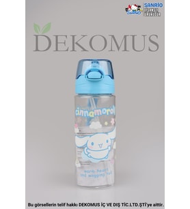 DEKOMUS İLE YENİ SEZON LİSANSLI CINNAMOROLL 500 ML MATARA (Mavi)