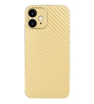 İPhone 12 Mini Luxury Renkli Tempered Arka Koruma Kamera Koruma-(5775) - GLST8387-7856 (Gold)