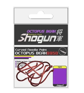 Shogun 9950 Octopus Beak Red Büyük Beden Olta İğnesi No:4/0