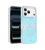 iPhone 18 Pro Max / İphone 17 Pro Max Kılıf Damla Taşlı Rivas Sert PC Kılıf