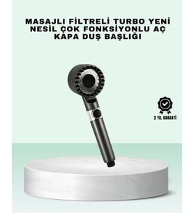 Aç Kapa Tuşlu Filtreli Duş Başlığı Yeni Nesil Tasarım