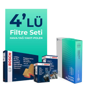 BOSCH Hyundai Accent Era 1.5 Dizel Filtre Bakım Seti (2006-2012) 4 Lü