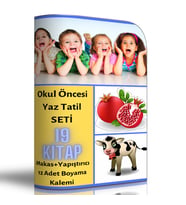 Okul Öncesi Yaz Tatil Seti (19 Fasikül Kitap)