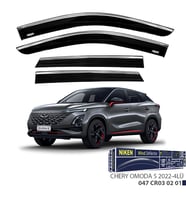 Chery Omoda 5 Kromlu Cam Rüzgarlığı 4'lü 2022+ sonrası uyumlu