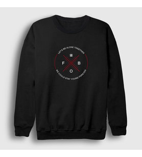 Presmono Unisex Siyah Forever Fall Out Boy Sweatshirt 62249tt