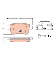 Renault Kangoo Arka Fren Balatası 2008-2020