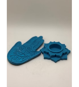 Hamsa Tütsülük Mumluk Seti - Kadife dokulu - Hediyeli