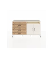 Arges Konsol 2 Raflı 5 Çekmeceli 2 Kapaklı 176x30x99 Aytaşı-Aytaşı/Çam