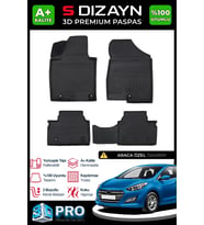 S-Dizayn Hyundai i30 3D Pro Havuzlu Paspas 2012-2016 A+ Kalite