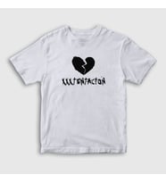 Presmono Unisex Çocuk Beyaz Broken Heart XXXTentacion T-Shirt 47394tt (Beyaz)