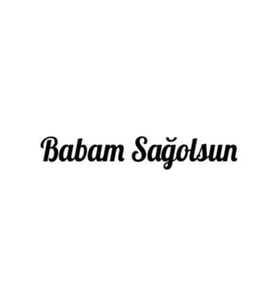 Babam Sağolsun Oto Arkası Sticker Siyah 20*4 Cm
