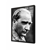 Tablosan Atatürk Portresi Çerçeveli Cam Tablo