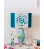 Naura Atelier Mandala Turquoise El Nakışlı Abajur