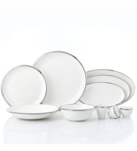 Korkmaz Elektra Collection 60 Parça Platin Yemek Takımı A8057