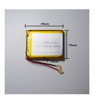 Sertec 105568 3.7V 5000MAH Şarj Edilebilir Lityum Polimer Pil