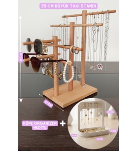 Şık Takı Organizer ve Askısı, 35 Cm Kolye ve Takı Düzenleyici