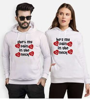Tshirthane My Pain İn The Neck Sevgili Kombinleri Kapüşonlu Kombini (Tek Ürün Fiyatıdır.)