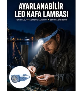 Kampçı Kafa Lambası Su Geçirmez Çok Modlu Led Yeni Nesil