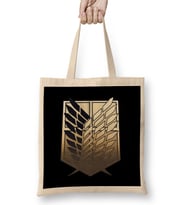 Survey Corps Logo Golden Attack On Titan Bez Çanta Uzun Saplı