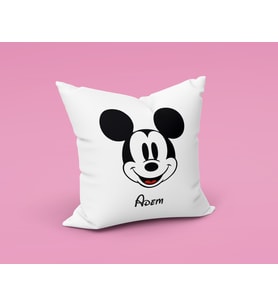 Mickey Mouse Sevgili Çift Tasarımlı Yastık Kişiye Özel