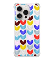 PrintiFy Apple iPhone 15 Pro Uyumlu Water Color 1 Baskılı Şeffaf Köşe Korumalı Antişok Kılıf