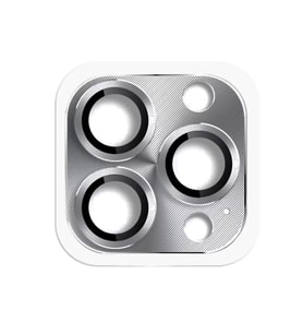 İphone 16 Pers Alüminyum Kamera Lens - Gri