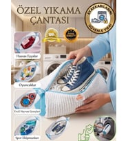 Amaçlı XL Büyük Boy Ayakkabı Yıkama Çantası Yıkama Torbası Fileli-Geliştirilmiş Kalın ve Sık Dokuma Kumaş- Uzun ve Sık İç Makarna - Dayanıklı Yırtılmaz Polyester Kumaş- Yıkamada Açılmayan Fermuar