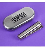 İsme Özel Clipper Marka Pürmüz Alevli Metal Çakmak Mat Metalik