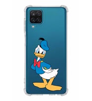 Samsung Galaxy A12  Köşe Korumalı Antişok Kapak Donald Duck Tasarımlı Şeffaf  Kılıf