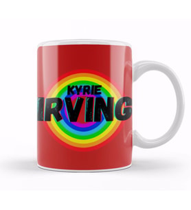 Kyrie Irving   Basketball gifts Vintage Retro Rainbow Quotes For BOYS AND Dad Kupa Bardak Porselen