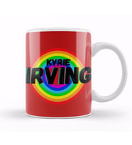 Kyrie Irving   Basketball gifts Vintage Retro Rainbow Quotes For BOYS AND Dad Kupa Bardak Porselen