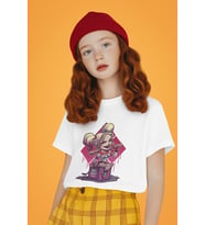 Harley Quinn Joker Baskılı Unisex Film Karakteri Çocuk Tişört (1-12 Yaş)