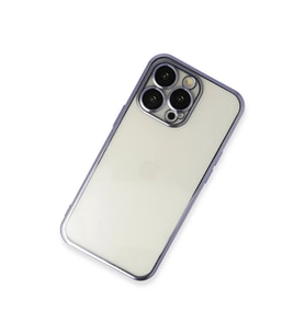 İphone 14 Pro Kılıf  Lensli  - Mor