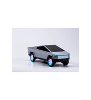 Tesla Cybertruck Tasarımlı Bluetooth Hoparlör RGB Işık TF USB FM AUX Kablosuz Şarj Destekli