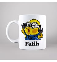 Minions Tasarımlı Kupa Kişiye Özel