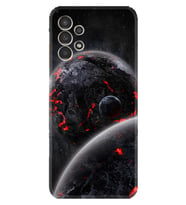 Samsung Galaxy M14 Kılıf Resimli Desenli Silikon Platinium Series Kara Dünya 1902