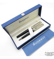 Waterman Expert Siyah Krom Tükenmez Kalem + Versatil Kalem Set  İsme Özel Kalem  Hediye Kalem