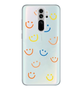 Xiaomi Redmi Note 8 PRO Uyumlu Gülücük Tasarımlı Şeffaf Telefon Kılıfı