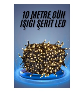Mey İthalat® Led Işık Ağaç Süsleme Ampüllü Dekoratif Aydınlatma 10 Metre Gün Işığı