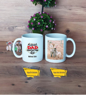 Babaya Hediye Kupa Bardak Beyaz Fotoğraflı Babaya Doğum Günü Hediyesi