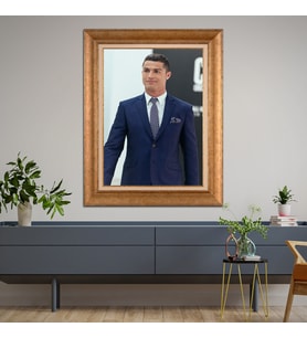 Altın Paspartulu Çerçeveli Tablo CV576 (Gold)
