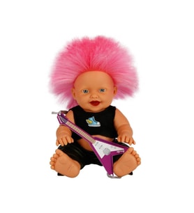 Punk Nil Bebek 23 cm 23495 Pembe Kirpi Saç (Karışık)