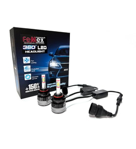 FEMEX 360* CSP SUPERİOR 4 YÖNLÜ CHİPSET HB4 9006 LED XENON LED HEADLİGHT