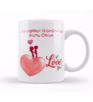 Sevgililer Günü Sevgiliye Hediye 020 Kupa Bardak Porselen