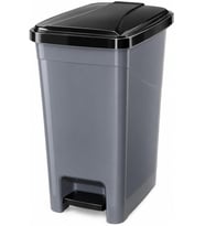 L Slim Pedallı Çöp Kovası, Dar Alanlara Uygun İnce Tasarım Çöp Kutusu, Kapaklı Plastik Atık Kovası, Mutfak Banyo Ofis Kullanımı